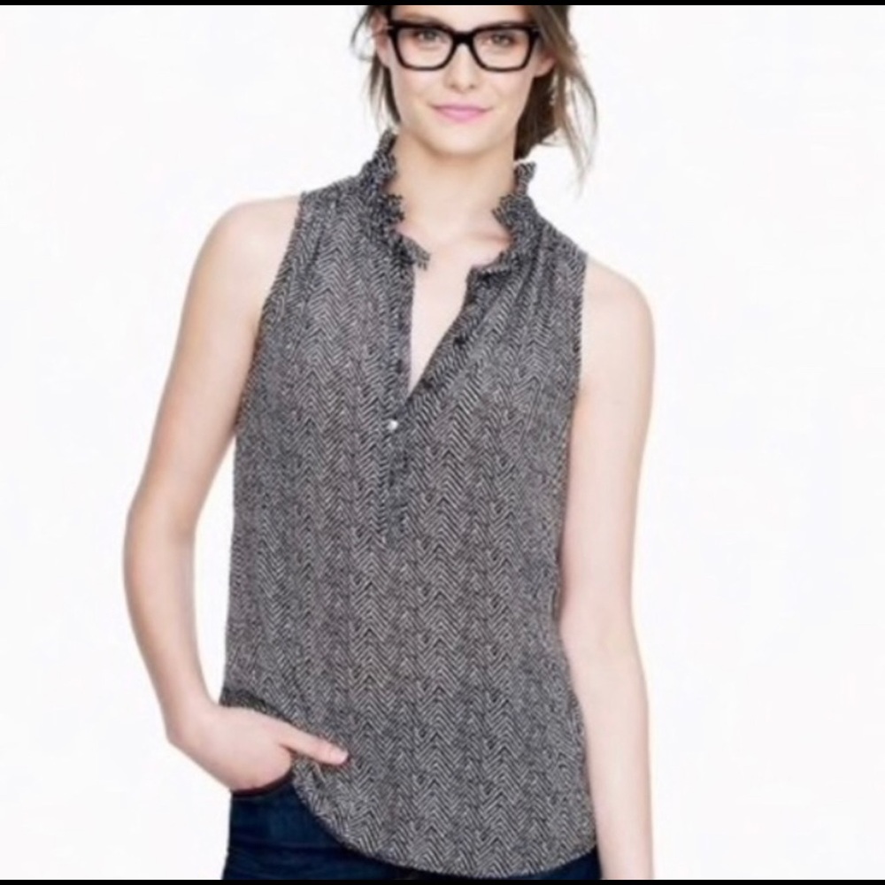 Women's J. Crew Teagan Ruffle Popover Blouse